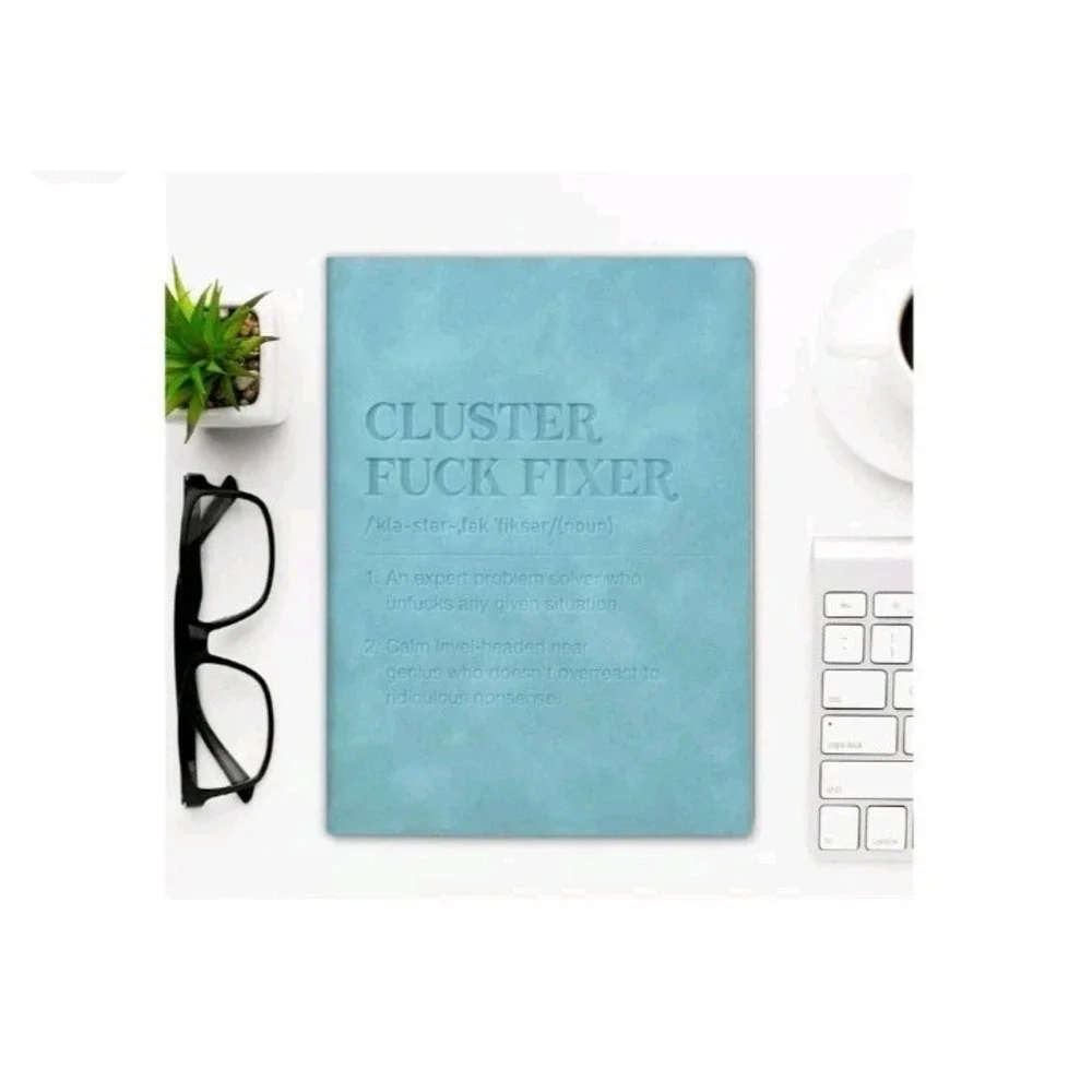 Funny Office Notebook Cluster F*** Fixer Definition Journal Gag Gift Coworker